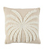 Bazar Bizar Antwerp De Isla Palm kussenhoes - Natuurlijk wit- 50x50 cm