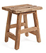 Bazar Bizar Antwerp De Yoke-kruk - naturel - L - 46x30x40