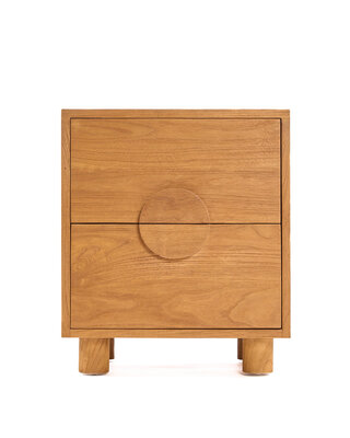Bazar Bizar Antwerp Het Eclipse nachtkastje - naturel - 40x58x50