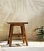 Bazar Bizar Antwerp De Yoke-kruk - naturel - L - 46x30x40