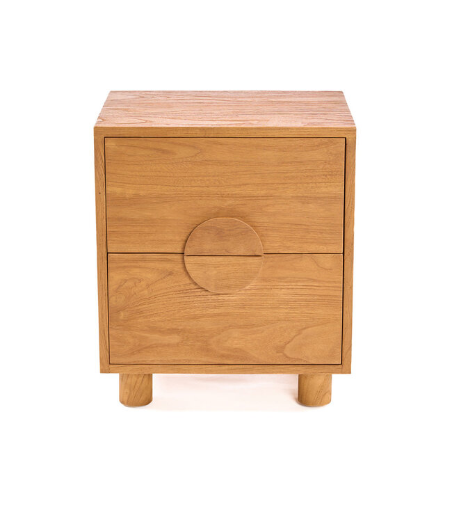 Bazar Bizar Antwerp Het Eclipse nachtkastje - naturel - 40x58x50