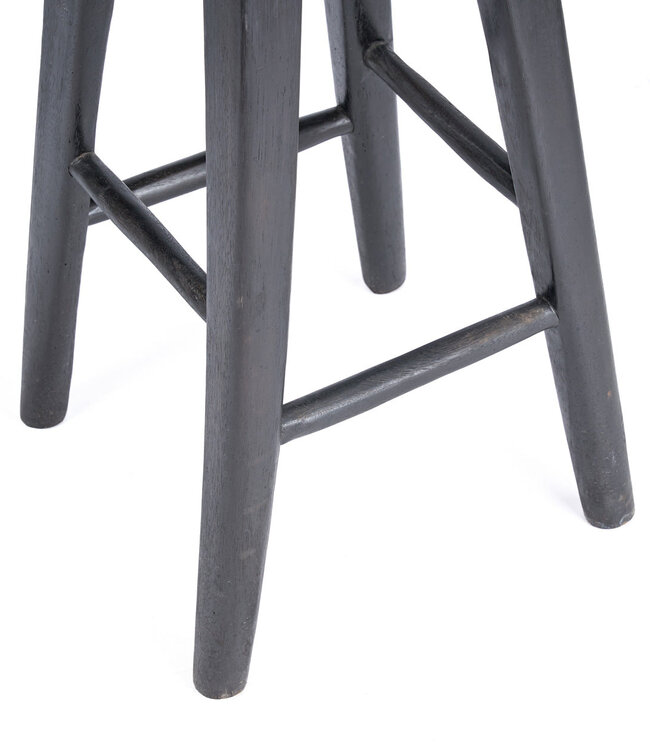 Bazar Bizar Antwerp De Tala barkruk - zwart - 75x40x35