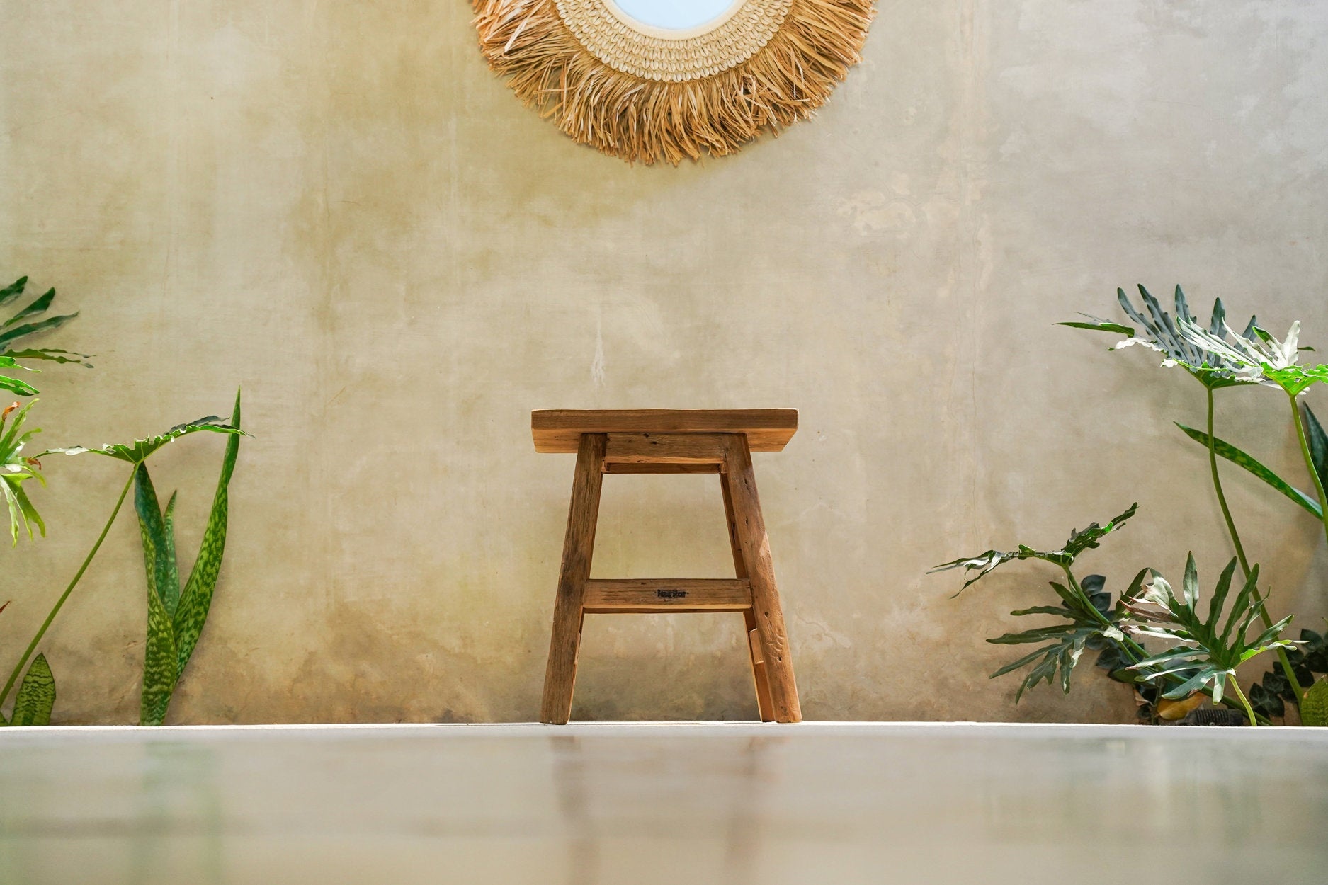 Bazar Bizar Antwerp De Yoke-kruk - naturel - L - 46x30x40