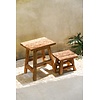 De Yoke-kruk - naturel - L - 46x30x40
