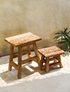 Bazar Bizar Antwerp De Yoke-kruk - naturel - L - 46x30x40