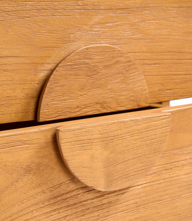 Bazar Bizar Antwerp Het Eclipse nachtkastje - naturel - 40x58x50