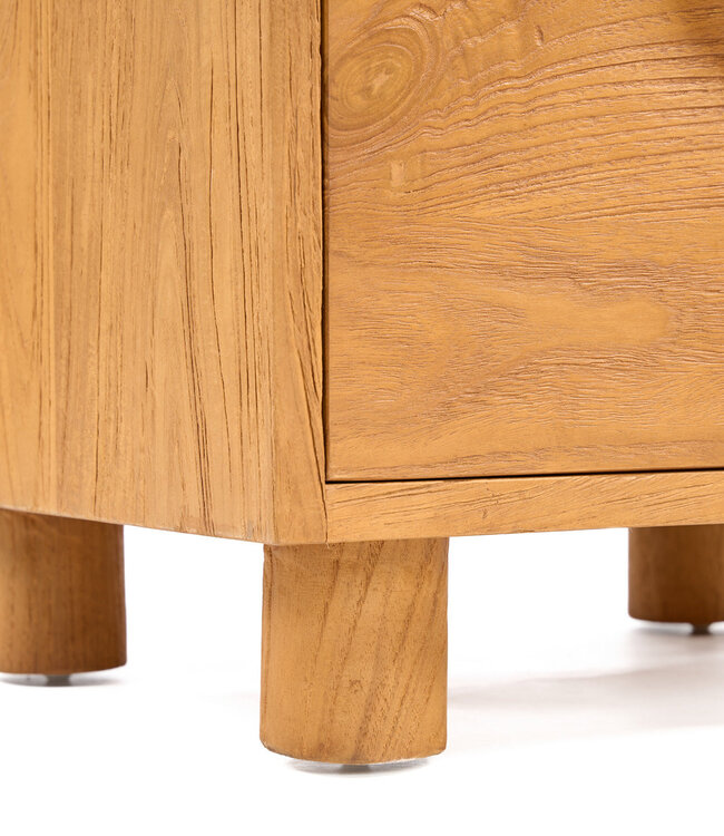 Bazar Bizar Antwerp Het Eclipse nachtkastje - naturel - 40x58x50