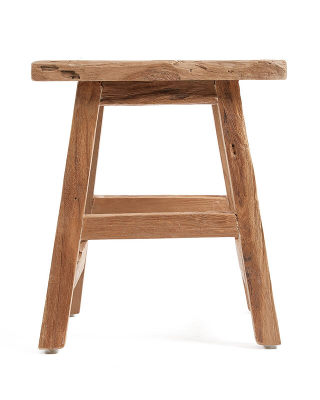 Bazar Bizar Antwerp De Yoke-kruk - naturel - L - 46x30x40