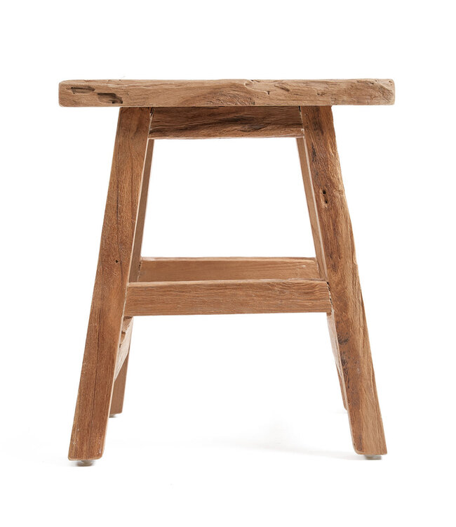 Bazar Bizar Antwerp De Yoke-kruk - naturel - L - 46x30x40