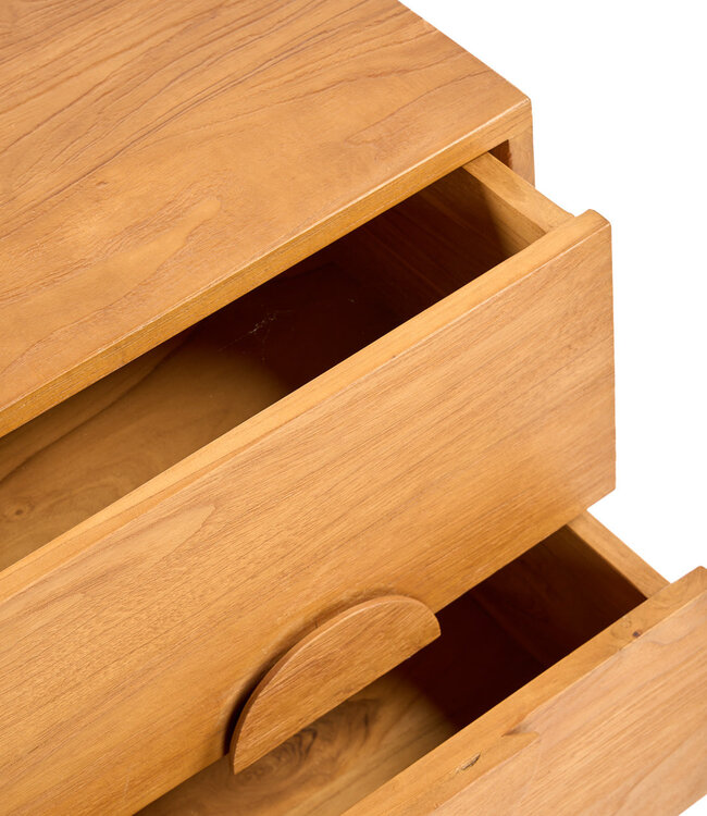 Bazar Bizar Antwerp Het Eclipse nachtkastje - naturel - 40x58x50