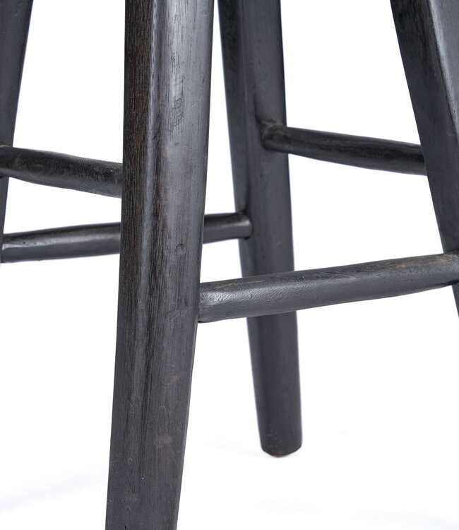 Bazar Bizar Antwerp De Tala barkruk - zwart - 75x40x35