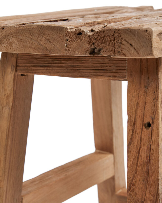 Bazar Bizar Antwerp De Yoke-kruk - naturel - L - 46x30x40