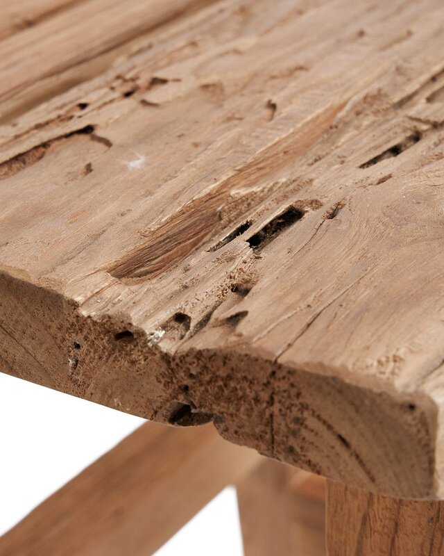 Bazar Bizar Antwerp De Yoke-kruk - naturel - L - 46x30x40