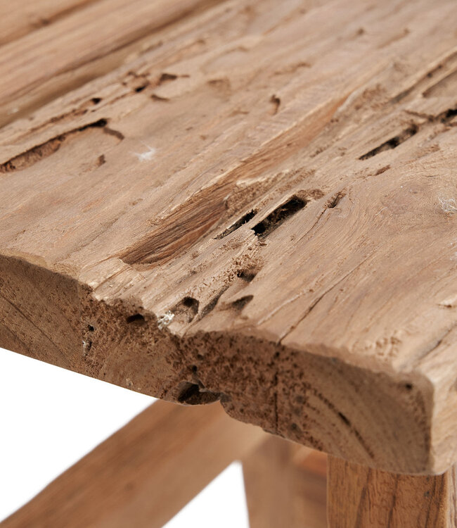 Bazar Bizar Antwerp De Yoke-kruk - naturel - L - 46x30x40