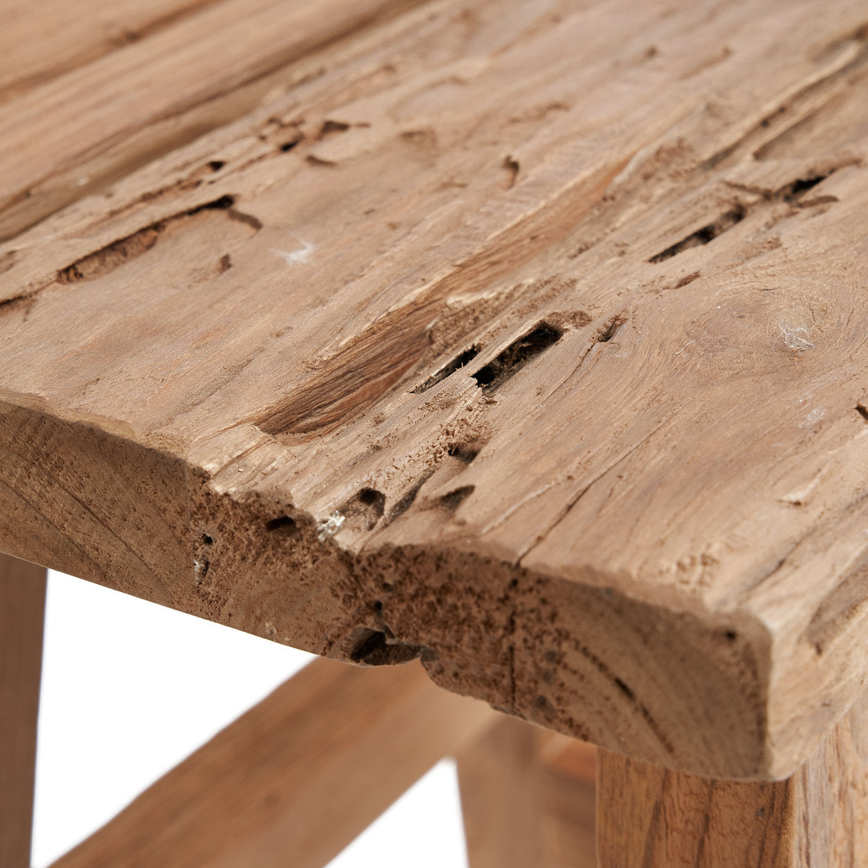 Bazar Bizar Antwerp De Yoke-kruk - naturel - L - 46x30x40