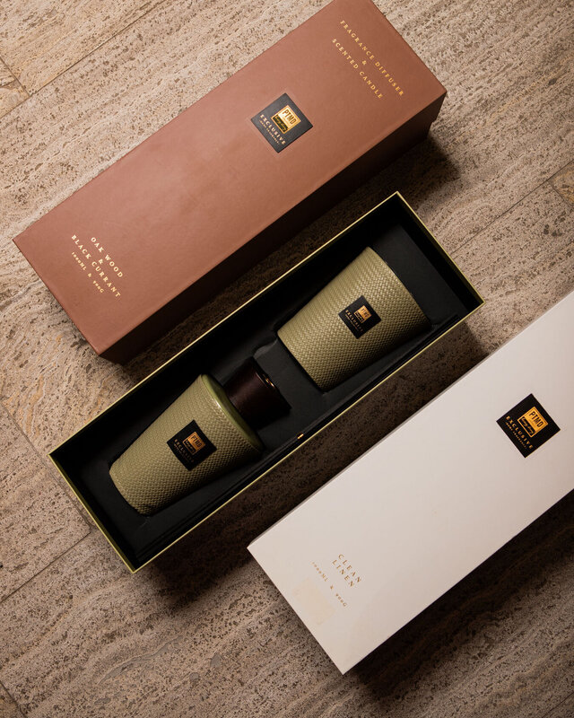 PTMD Luxe Geur Giftset | Geurstokjes + Geurkaars | Zwarte Woud