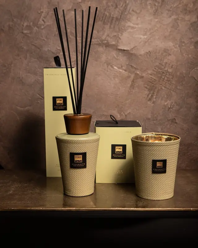 PTMD Luxe Geur Giftset | Geurstokjes + Geurkaars | Zwarte Woud