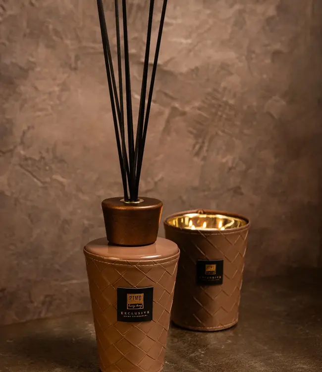 PTMD Luxe Geur Giftset | Geurstokjes + Geurkaars | Eiken Zwarte Bessen