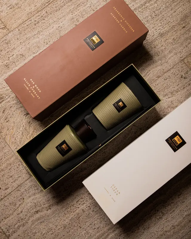 PTMD Luxe Geur Giftset | Geurstokjes + Geurkaars | Schoon Linnen