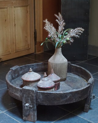 Rene Houtman Chakki Tafel | Uniek | H30 x D78 cm