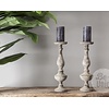 Houten Kandelaar Lois | Earth Finish | H59 cm