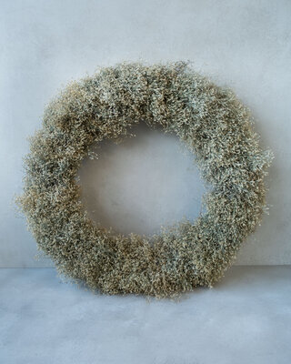 Rene Houtman Bonsai Krans | Groen/Crème | D150 cm