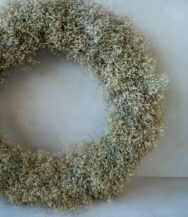 Rene Houtman Bonsai Krans | Groen/Crème | D150 cm