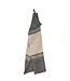 Bazar Bizar Antwerp The Linen Dash keukendoek - naturel zwart - 50x70