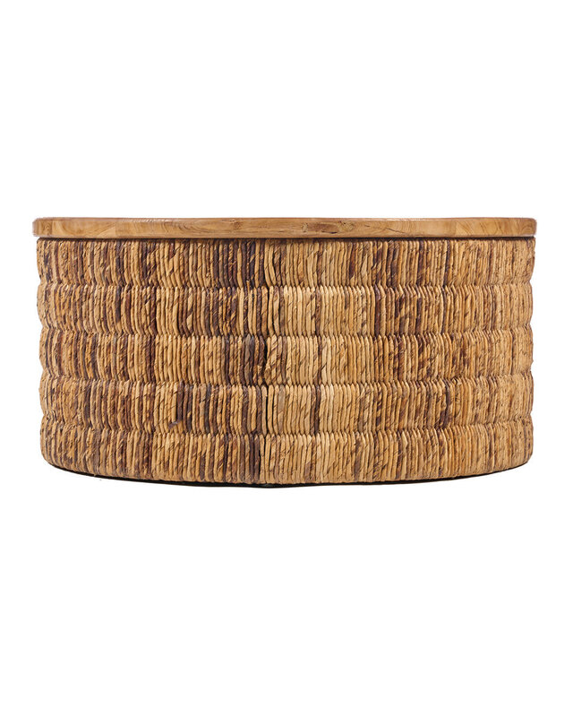 Bazar Bizar Antwerp Abaca ronde naturel Magani salontafel - naturel