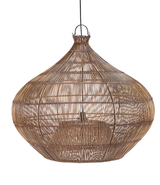 Bazar Bizar Antwerp De Desert Gourd Hanglamp - Donker walnoot - L