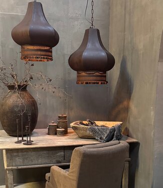 Hoffz Kroonluchter Saphier M  | Verweerd Ijzer |  H58 x D52 cm