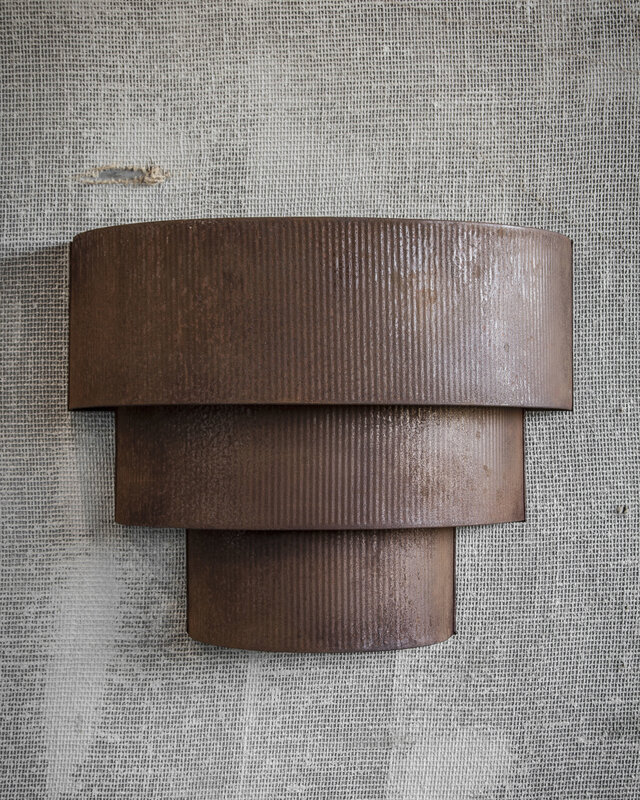 Hoffz Wandlamp Rohan L | Verweerd Ijzer | H63 x D51 cm