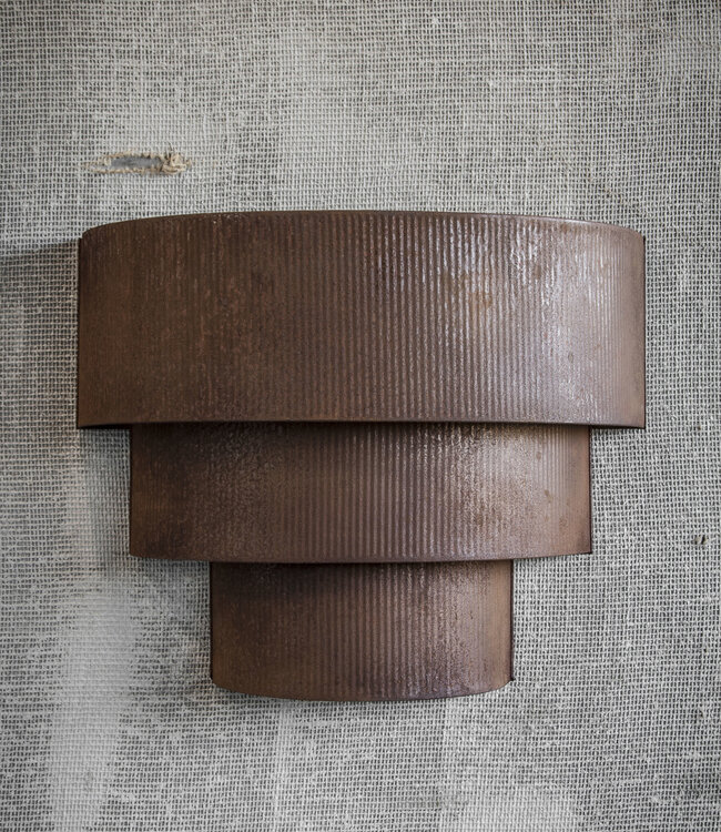 Hoffz Wandlamp Rohan L | Verweerd Ijzer | H63 x D51 cm