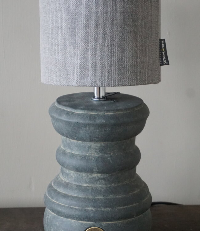 Brynxz Lampenkap | Cilinder | Stone | H12 x D15 cm