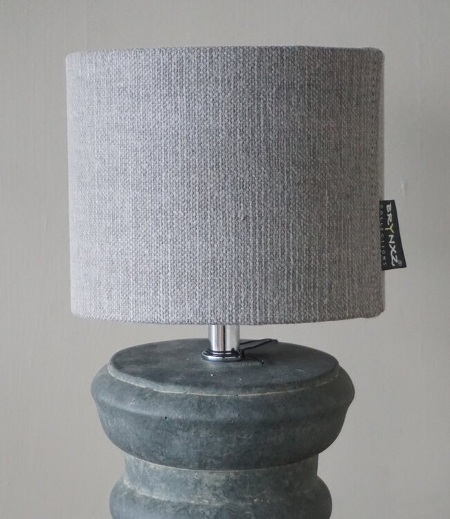 Brynxz Lampenkap | Cilinder | Stone | H12 x D15 cm