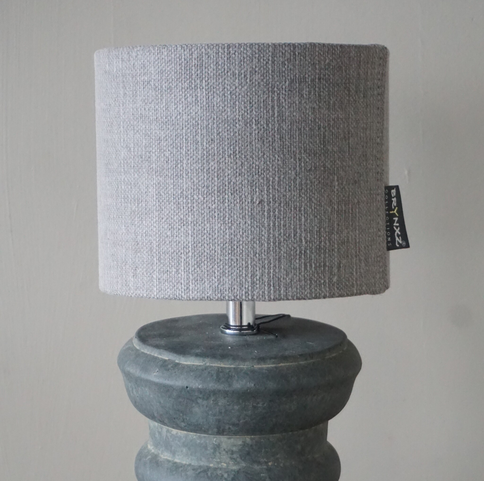 Brynxz Lampenkap | Cilinder | Stone | H12 x D15 cm