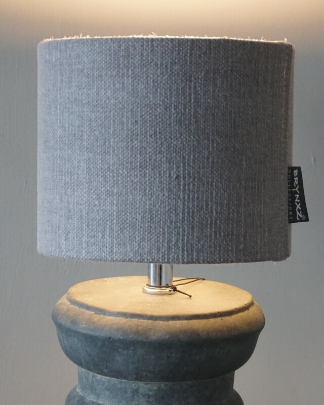 Brynxz Lampenkap | Cilinder | Stone | H12 x D15 cm