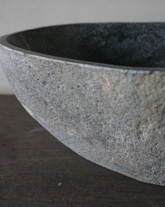 Rene Houtman Kleine Stenen Waskom + Spoelgat | H13 x B27 x D23 cm