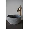 Kleine Stenen Waskom + Spoelgat | H13,5 x B25 x D20 cm