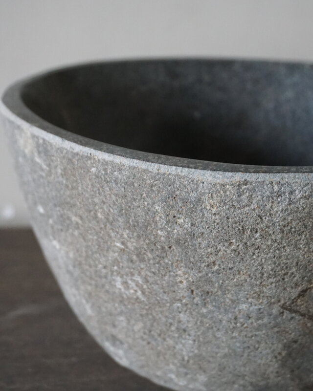 Rene Houtman Kleine Stenen Waskom + Spoelgat | H12,5 x B24 x D20 cm