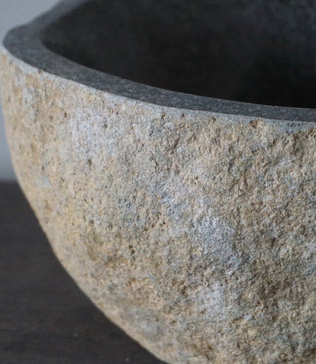 Rene Houtman Kleine Stenen Waskom + Spoelgat | H13,5 x B30 x D25 cm