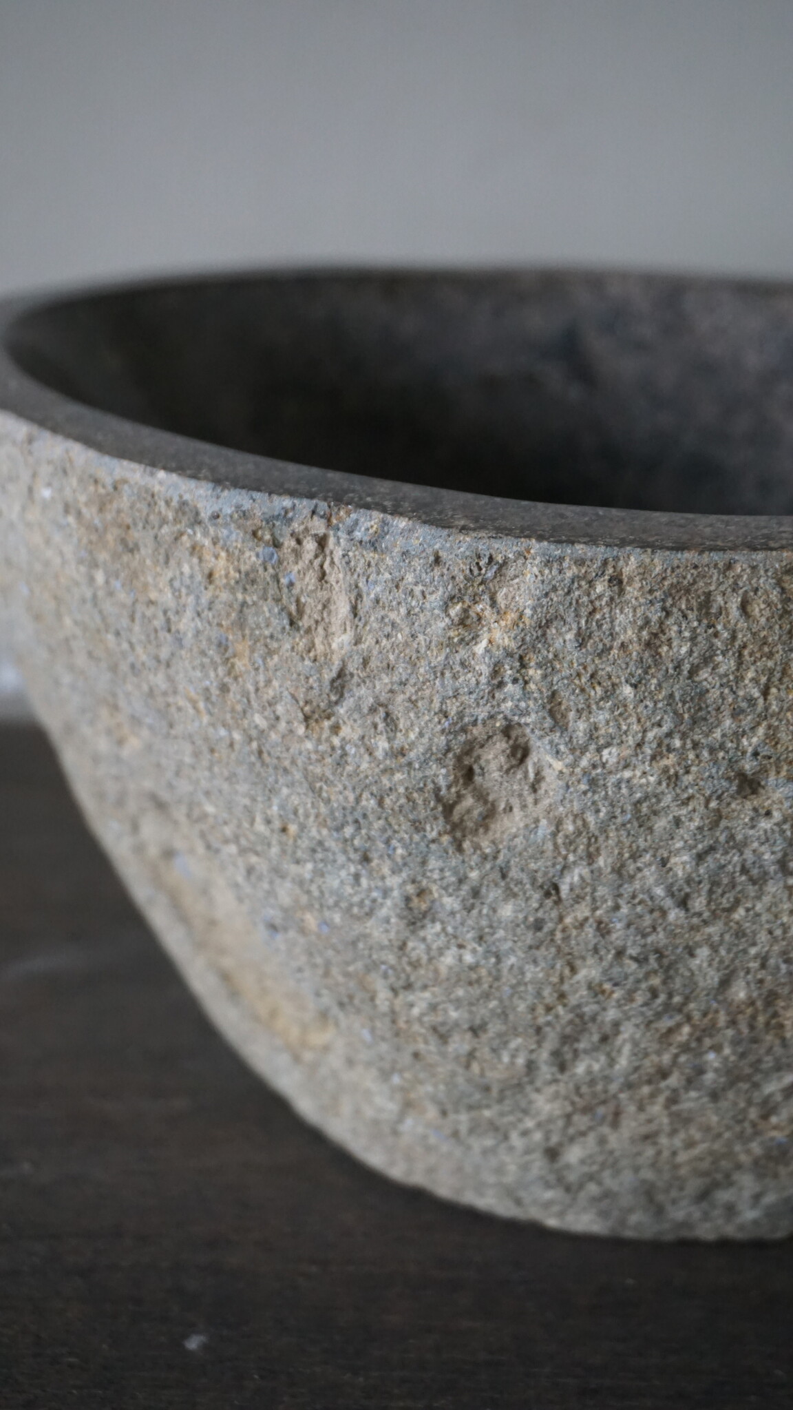 Rene Houtman Kleine Stenen Waskom + Spoelgat | H13 x B26 x D20 cm
