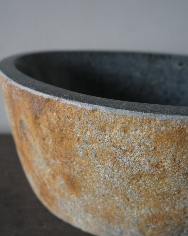 Rene Houtman Kleine Stenen Waskom + Spoelgat | H13 x B26 x D21 cm