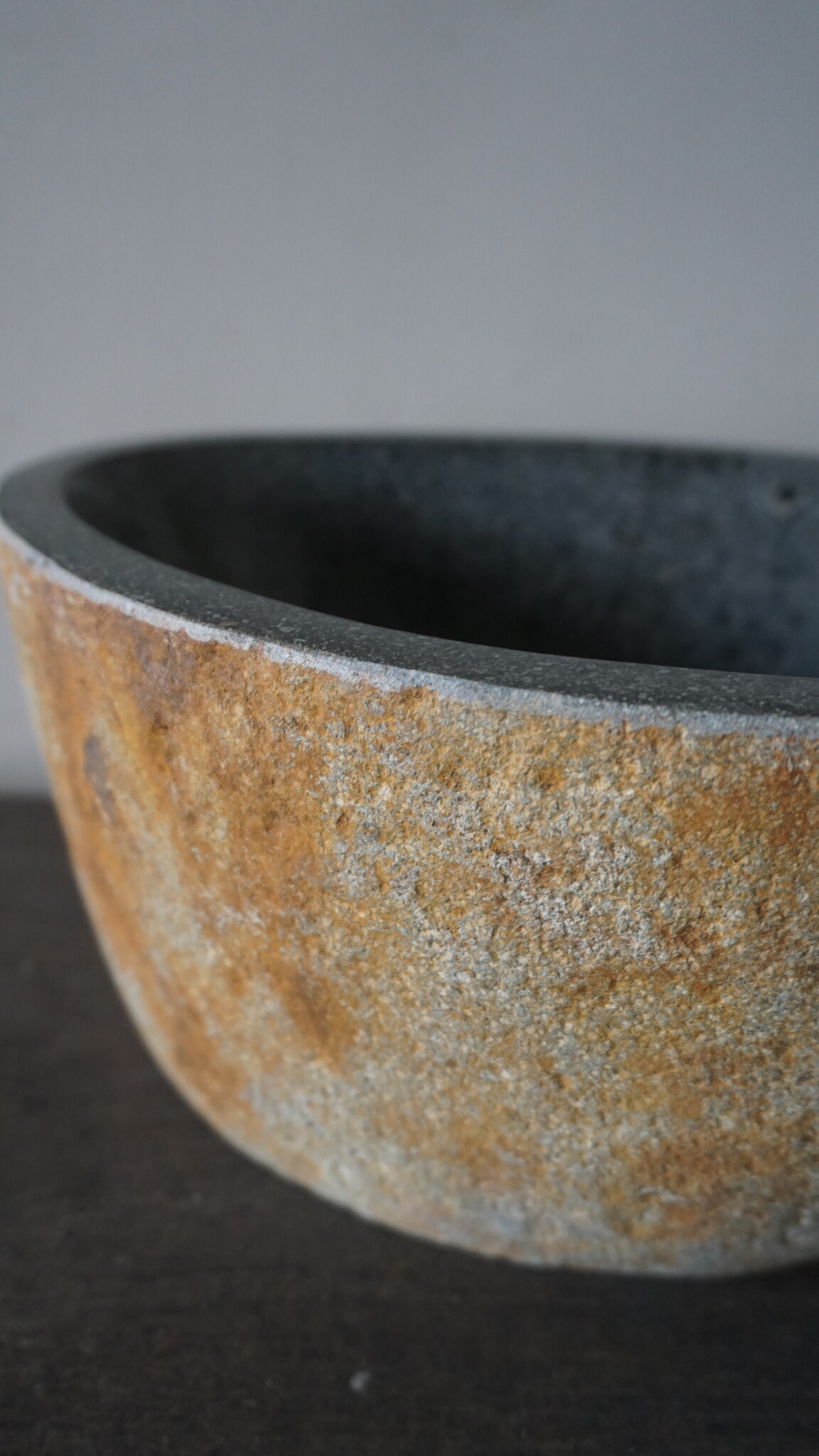 Rene Houtman Kleine Stenen Waskom + Spoelgat | H13 x B26 x D21 cm