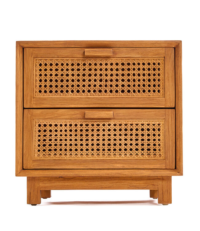 Bazar Bizar Antwerp Nachtkastje Harmony - naturel - 51x48x48 cm