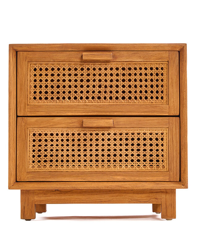 Bazar Bizar Antwerp Nachtkastje Harmony - naturel - 51x48x48 cm