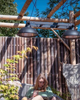 SUNRED Indus Bright hangend zwart 3000 watt