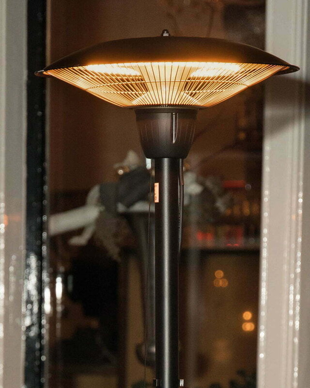 SUNRED Terrasverwarmer Barcelona Helder staand zwart 1500 watt