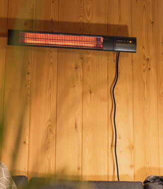 SUNRED Terrasverwarmer Donker wandmodel zwart 1500 watt