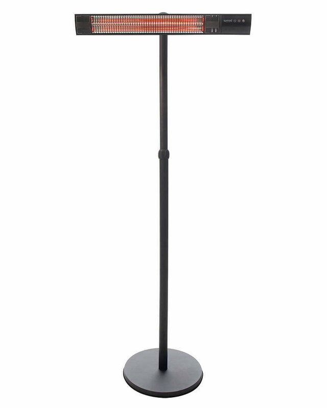 SUNRED Terrasverwarmer Donker staand zwart 2500 watt